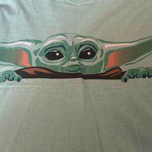 Star Wars Green Sweater with Baby Yoda Design